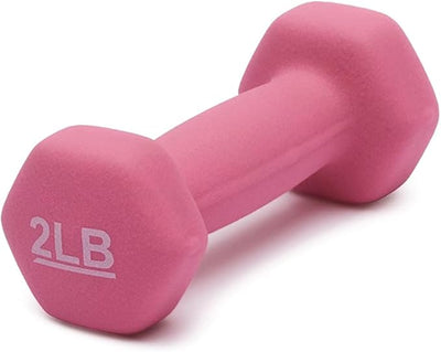 2 lb Dumbbell Hand Weights for Exercise and Muscle Toning