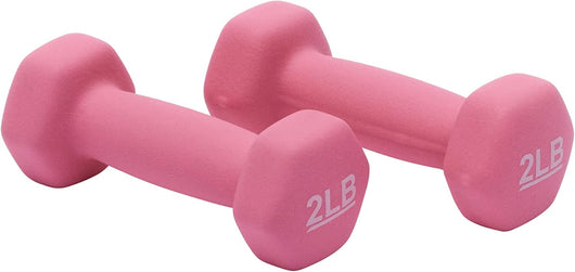 2 lb Dumbbell Hand Weights for Exercise and Muscle Toning