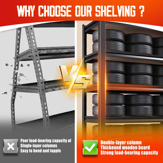 5 Tier Garage Storage Shelves